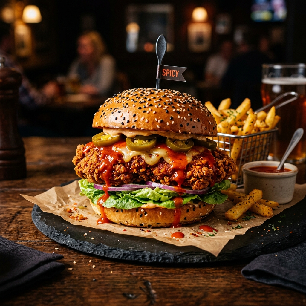 Inferno Chicken Burger